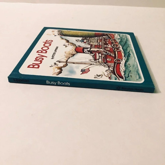 Vintage 1977 Busy Boats Book  Hardcover by Peter Lippman - Picture 5 of 16